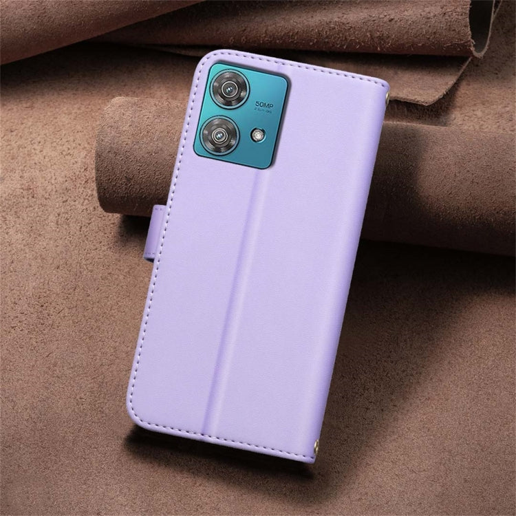 For Motorola Edge 40 Neo Square Texture Leather Phone Case