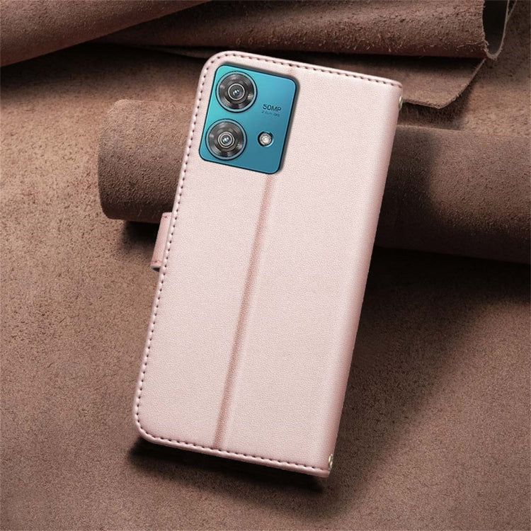 For Motorola Edge 40 Neo Square Texture Leather Phone Case