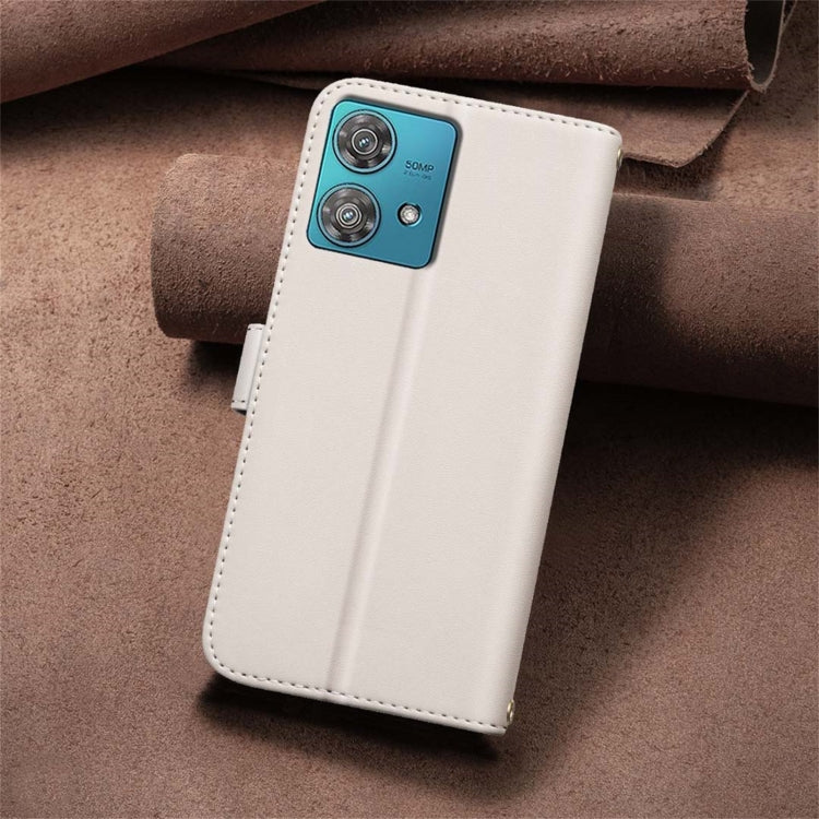 For Motorola Edge 40 Neo Square Texture Leather Phone Case