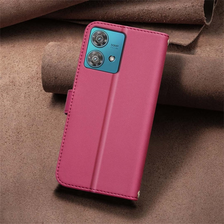 For Motorola Edge 40 Neo Square Texture Leather Phone Case