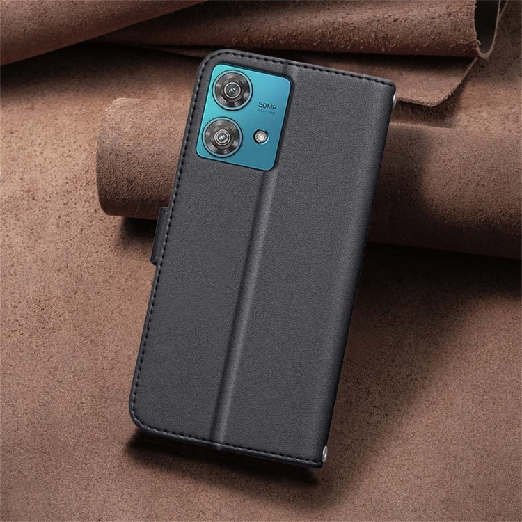 For Motorola Edge 40 Neo Square Texture Leather Phone Case