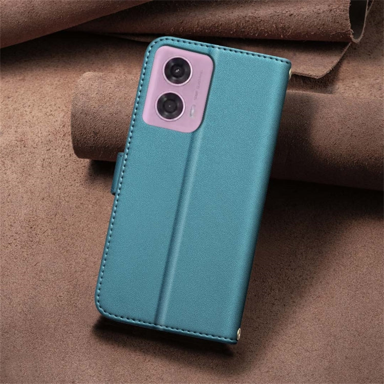 For Motorola Moto G04 / G24 / E14 Square Texture Leather Phone Case