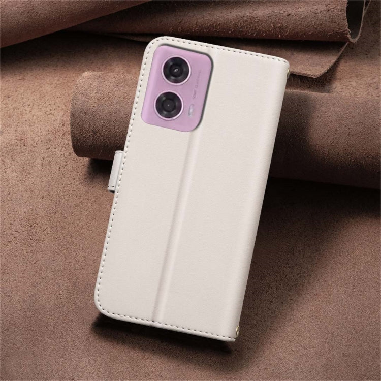 For Motorola Moto G04 / G24 / E14 Square Texture Leather Phone Case