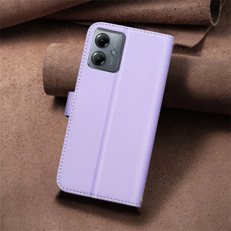 For Motorola Moto G14 4G / G54 5G EU Version Square Texture Leather Phone Case