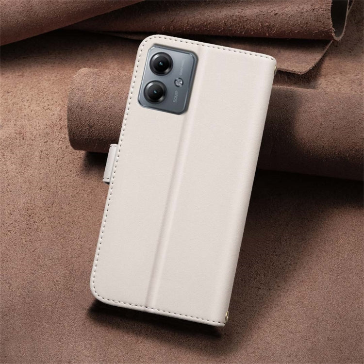 For Motorola Moto G14 4G / G54 5G EU Version Square Texture Leather Phone Case