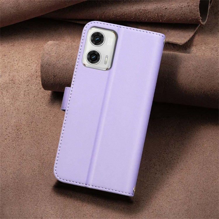 For Motorola Moto G73 5G Square Texture Leather Phone Case