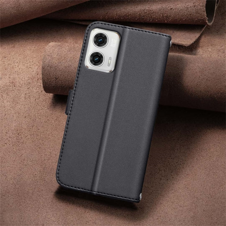 For Motorola Moto G73 5G Square Texture Leather Phone Case