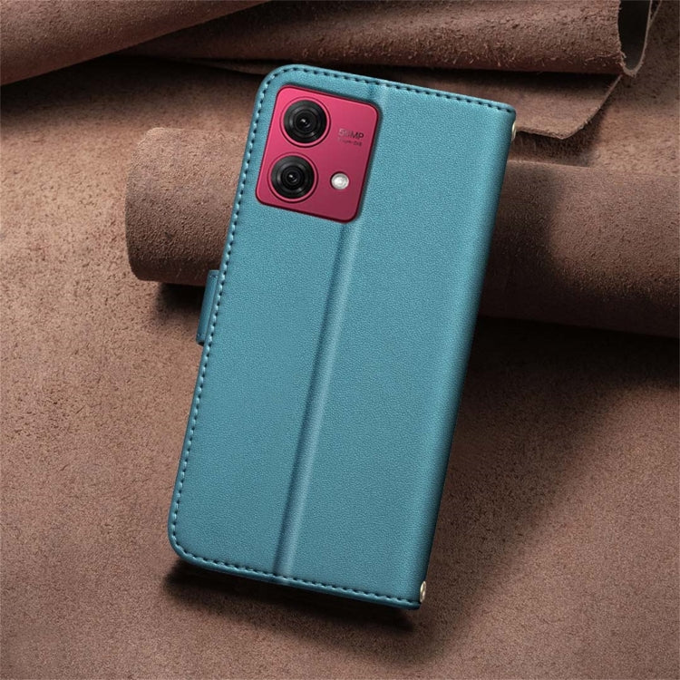 For Motorola Moto G84 5G Square Texture Leather Phone Case