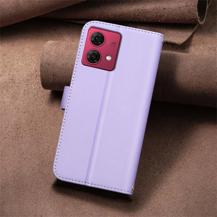 For Motorola Moto G84 5G Square Texture Leather Phone Case