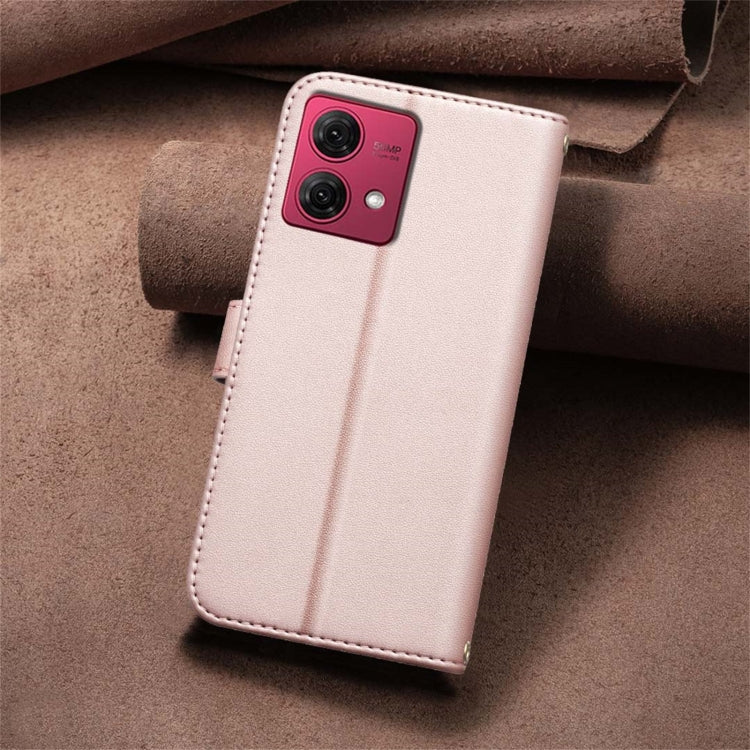 For Motorola Moto G84 5G Square Texture Leather Phone Case