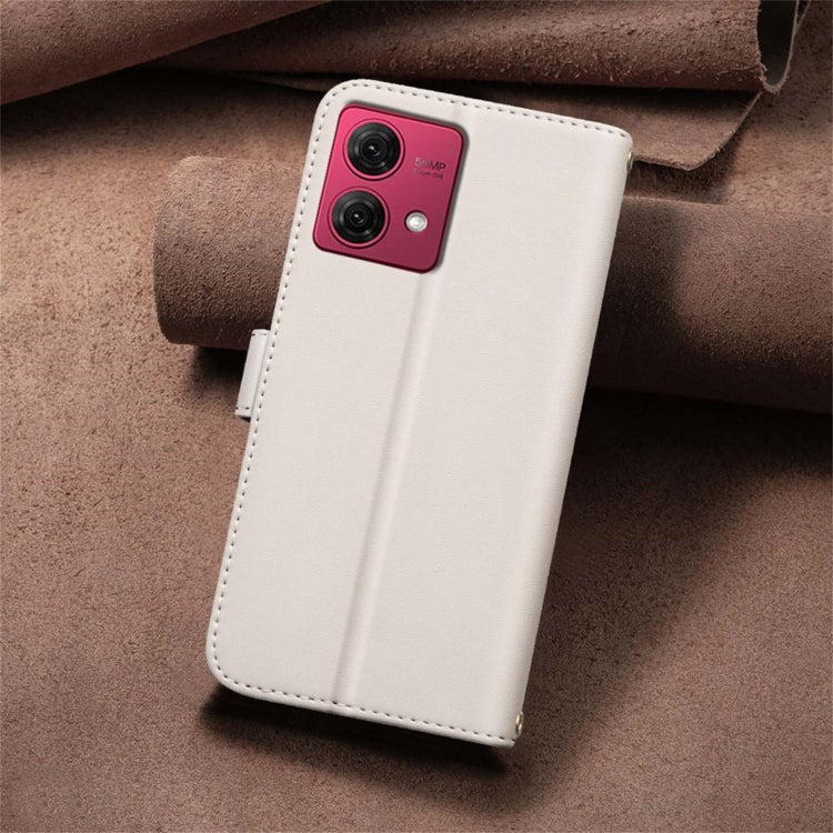 For Motorola Moto G84 5G Square Texture Leather Phone Case