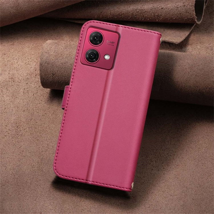 For Motorola Moto G84 5G Square Texture Leather Phone Case