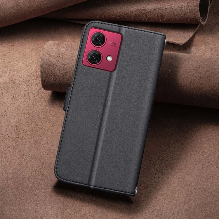 For Motorola Moto G84 5G Square Texture Leather Phone Case