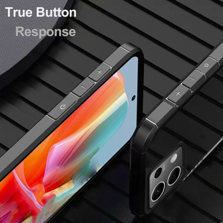 For Redmi Note 13 Pro 5G Global Acrylic+TPU Transparent Shockproof Phone Case - Black
