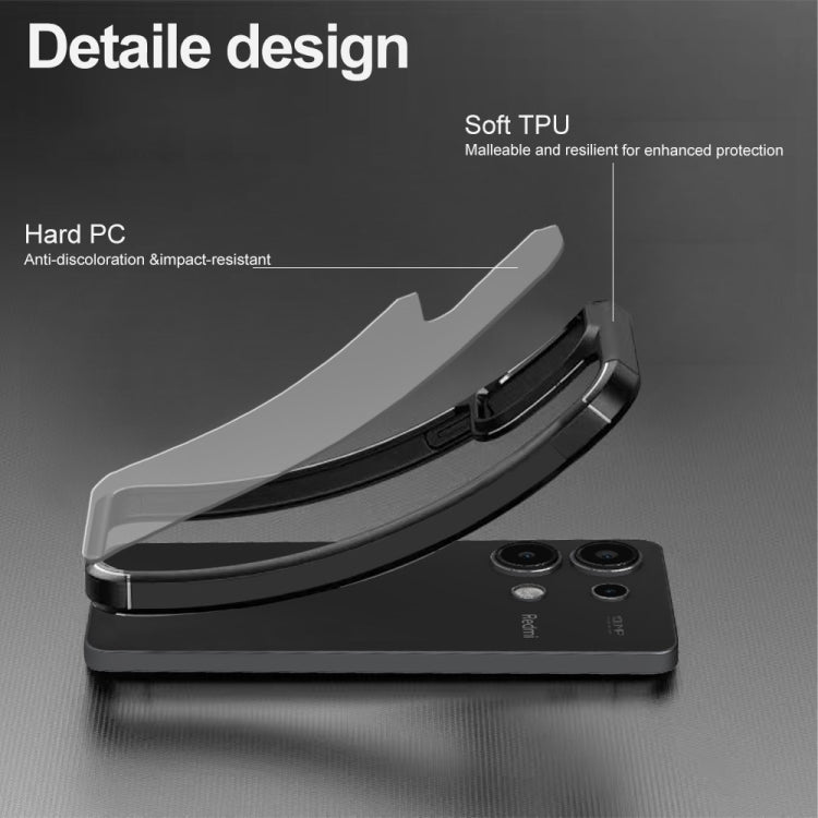 For Redmi Note 11 Pro Global Acrylic+TPU Transparent Shockproof Phone Case - Black