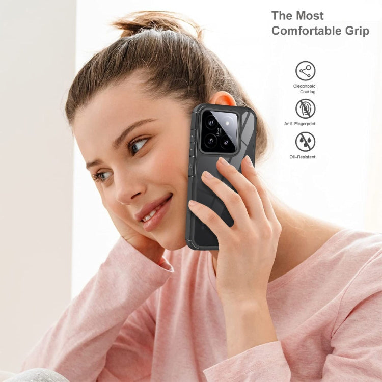 For Redmi Note 10 Pro Max Acrylic+TPU Transparent Shockproof Phone Case - Black