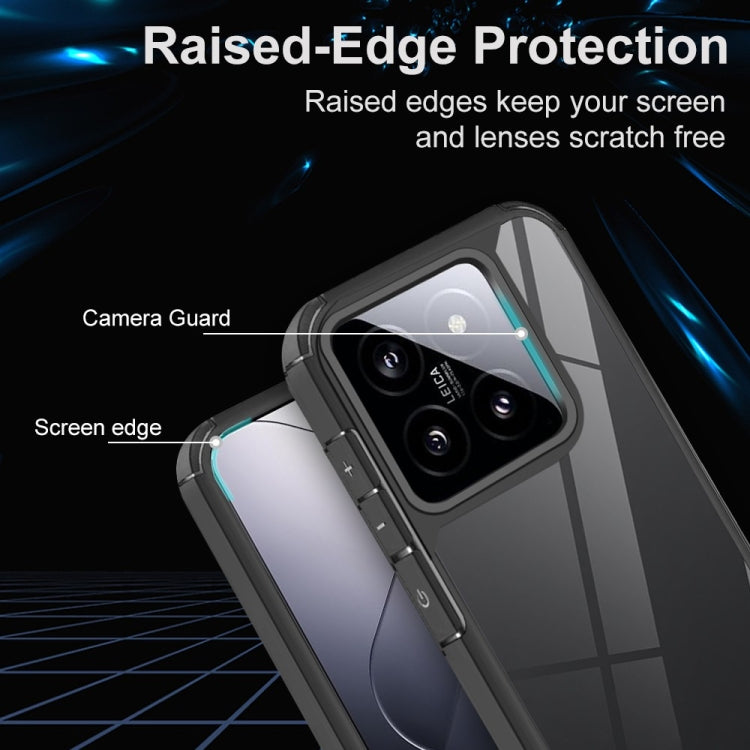 For Xiaomi 14 Acrylic+TPU Transparent Shockproof Phone Case - Black