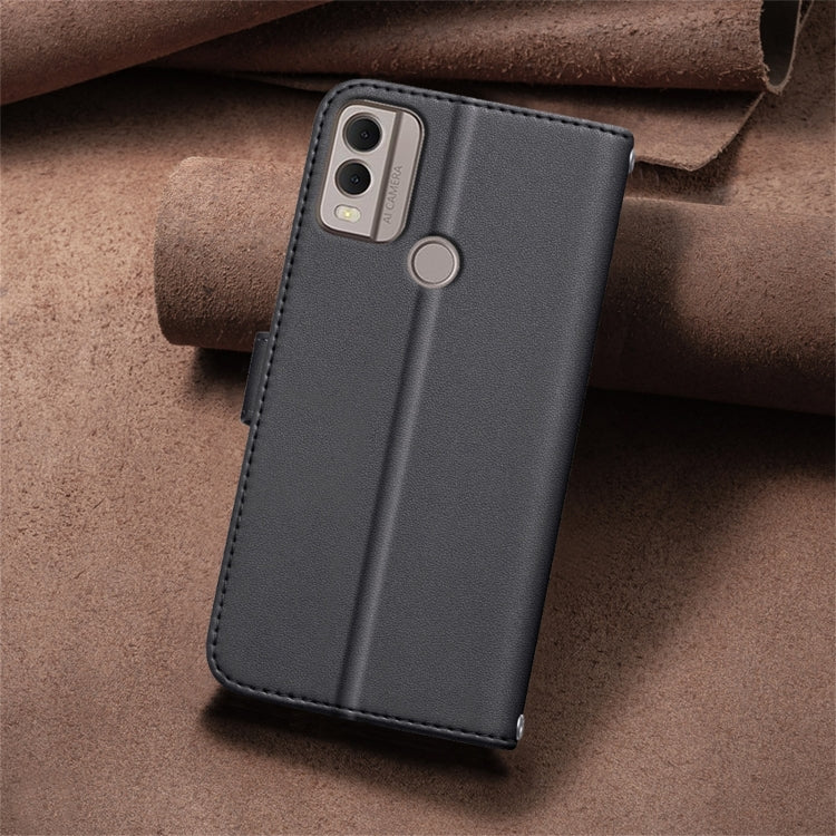 For Nokia C22 Square Texture Leather Phone Case