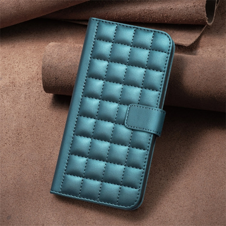 For Nokia C32 Square Texture Leather Phone Case