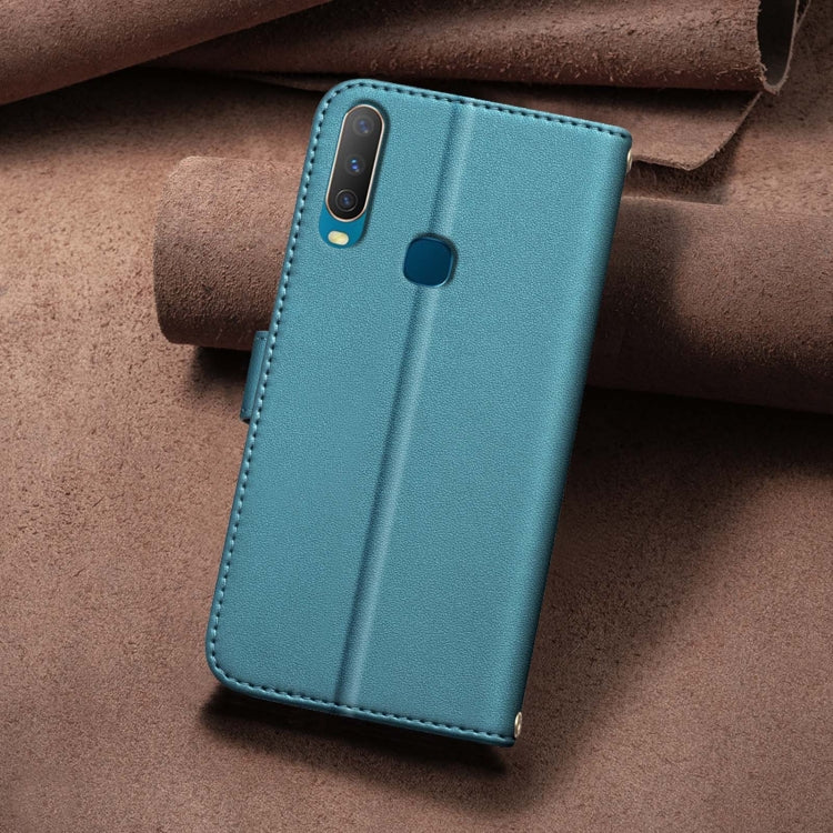 For vivo Y11 / Y15 / Y12 / Y17 Square Texture Leather Phone Case