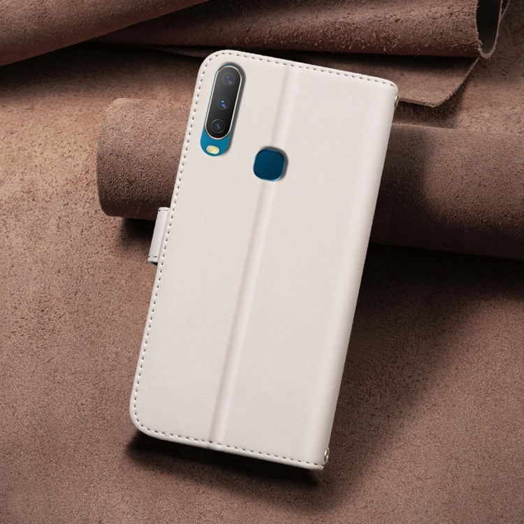 For vivo Y11 / Y15 / Y12 / Y17 Square Texture Leather Phone Case