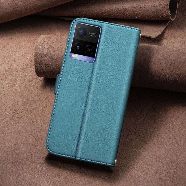 For vivo Y21 / Y21s / Y33s Square Texture Leather Phone Case
