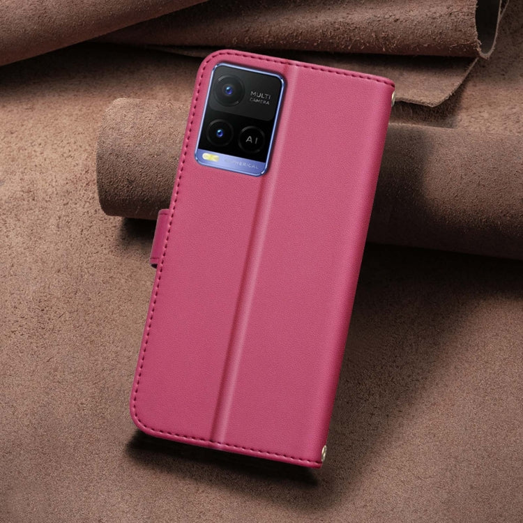 For vivo Y21 / Y21s / Y33s Square Texture Leather Phone Case