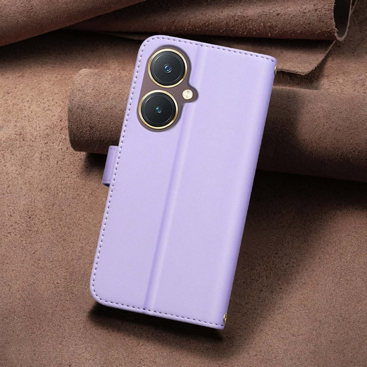 For vivo Y27 4G Square Texture Leather Phone Case