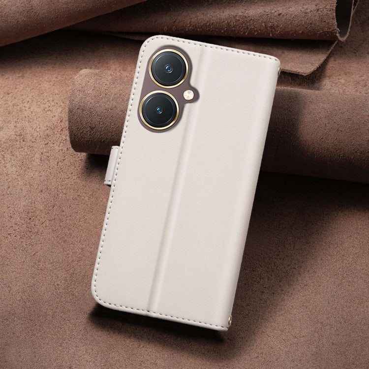 For vivo Y27 4G Square Texture Leather Phone Case