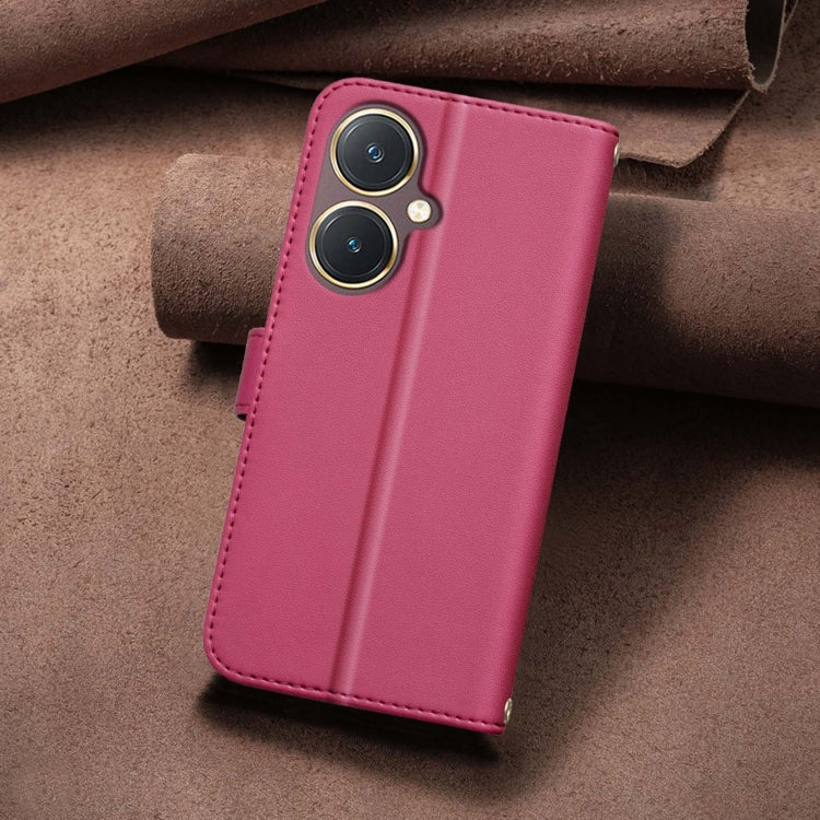 For vivo Y27 4G Square Texture Leather Phone Case