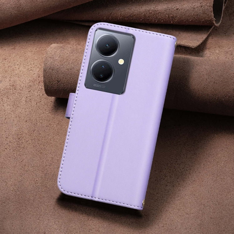 For vivo Y78 5G / Y36 Square Texture Leather Phone Case