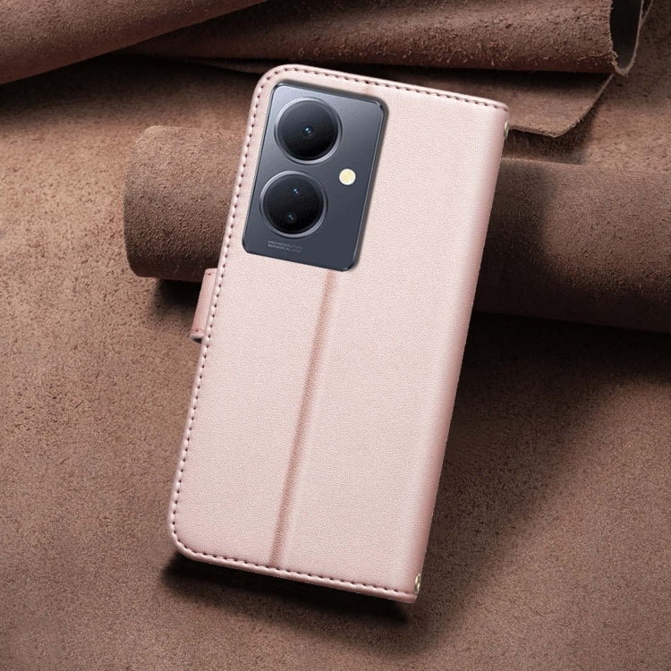 For vivo Y78 5G / Y36 Square Texture Leather Phone Case