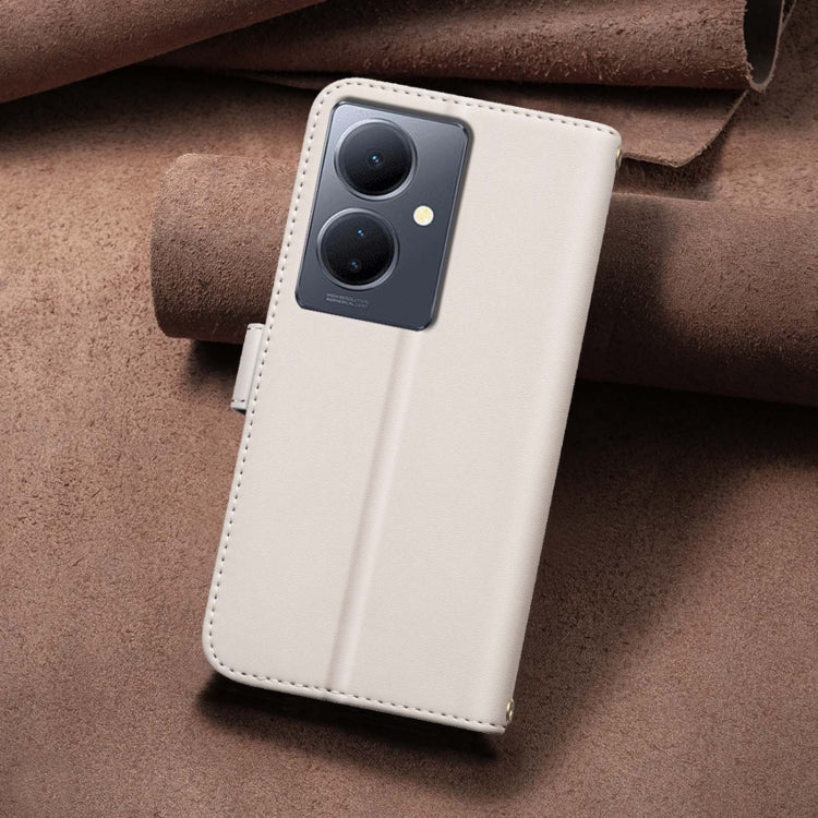 For vivo Y78 5G / Y36 Square Texture Leather Phone Case