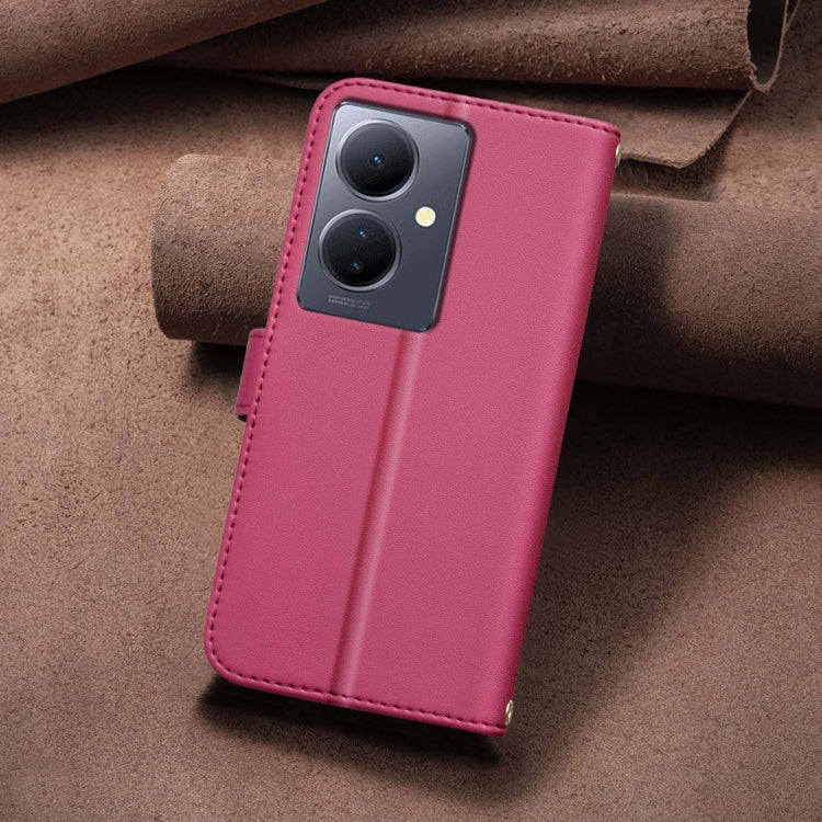 For vivo Y78 5G / Y36 Square Texture Leather Phone Case