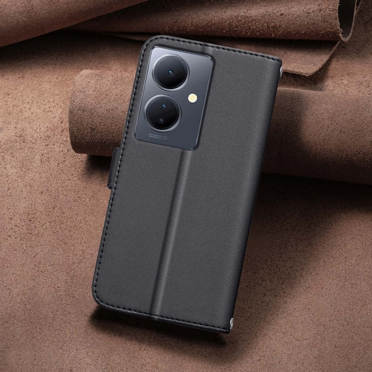 For vivo Y78 5G / Y36 Square Texture Leather Phone Case