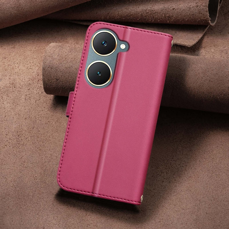 For vivo Y03 4G Global Square Texture Leather Phone Case