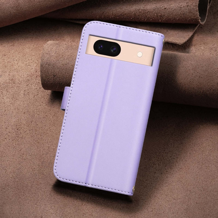 For Google Pixel 8a Square Texture Leather Phone Case