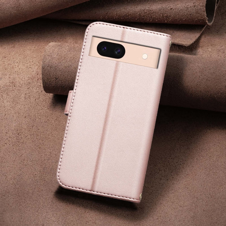 For Google Pixel 8a Square Texture Leather Phone Case