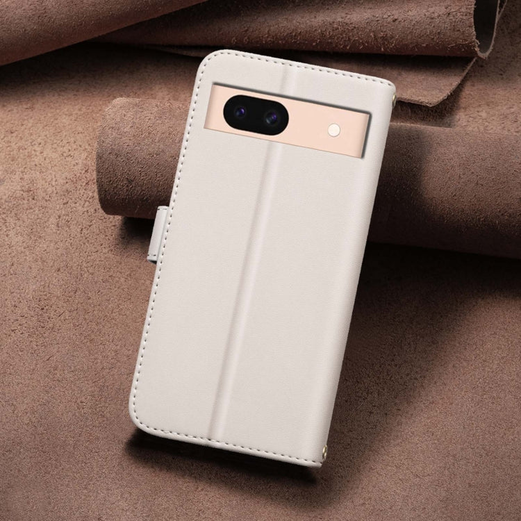 For Google Pixel 8a Square Texture Leather Phone Case
