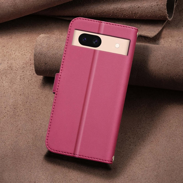 For Google Pixel 8a Square Texture Leather Phone Case