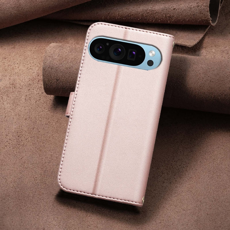 For Google Pixel 9 Pro Square Texture Leather Phone Case
