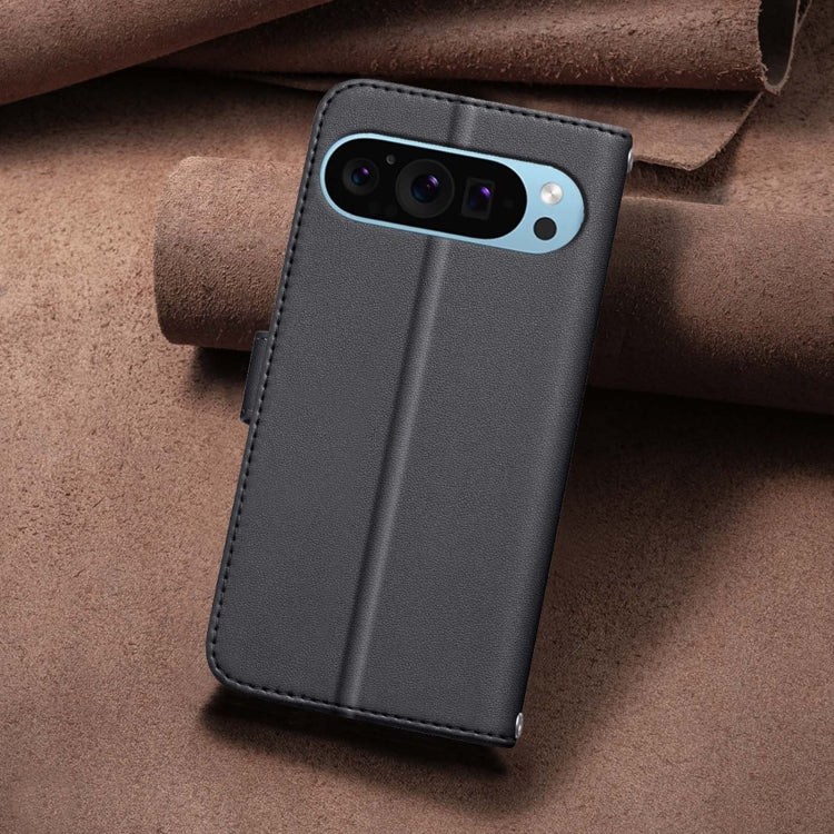 For Google Pixel 9 Pro Square Texture Leather Phone Case