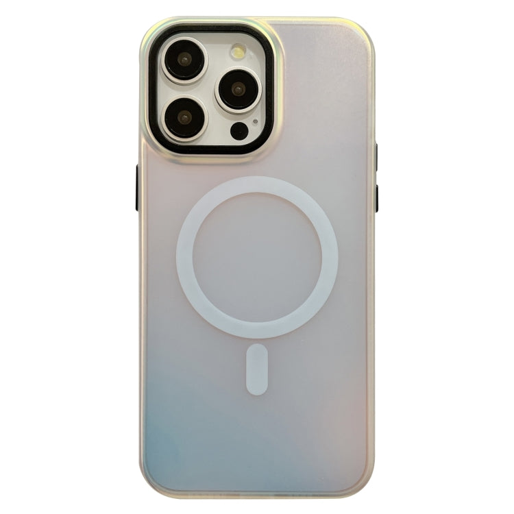For iPhone 12 Pro Laser Metal Lens Protection Frame MagSafe Phone Case