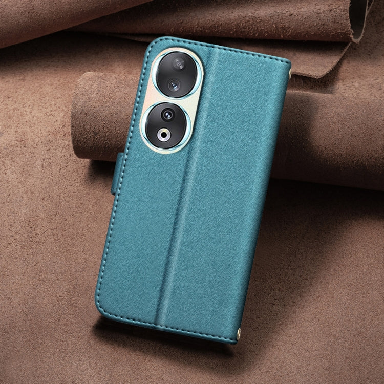 For Honor 90 5G Square Texture Leather Phone Case