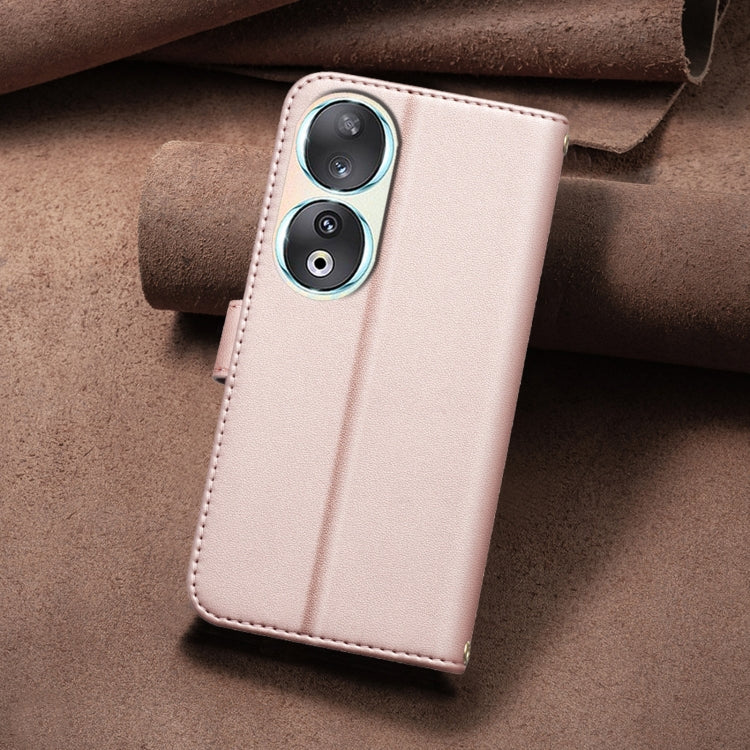 For Honor 90 5G Square Texture Leather Phone Case