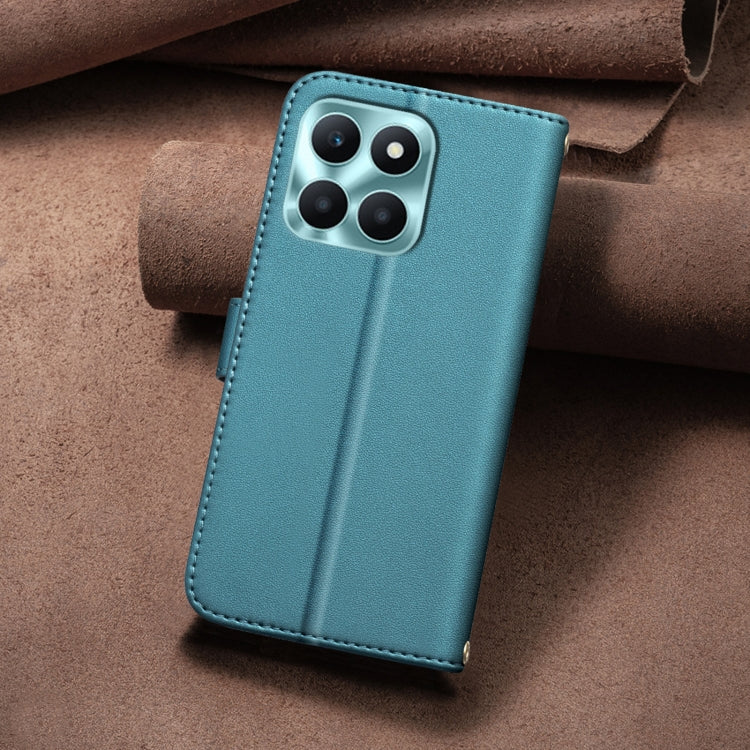 For Honor X6a Square Texture Leather Phone Case