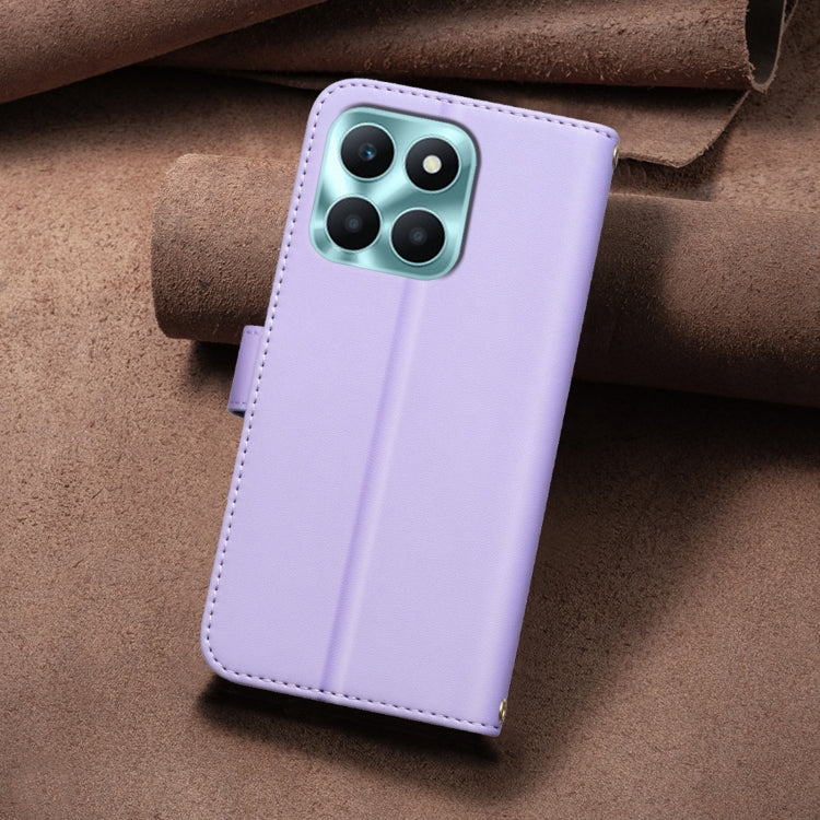 For Honor X6a Square Texture Leather Phone Case