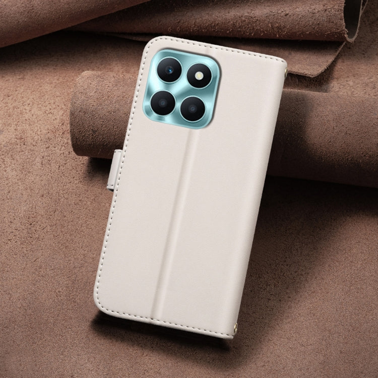 For Honor X6a Square Texture Leather Phone Case