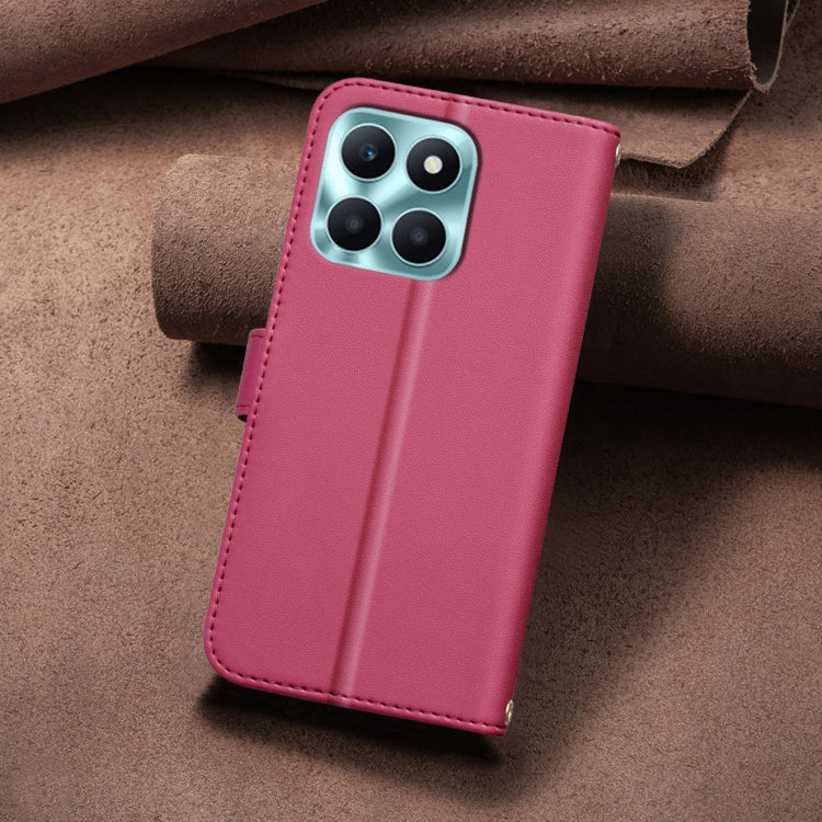 For Honor X6a Square Texture Leather Phone Case