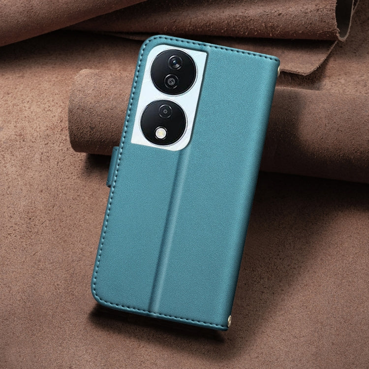 For Honor X7b Square Texture Leather Phone Case